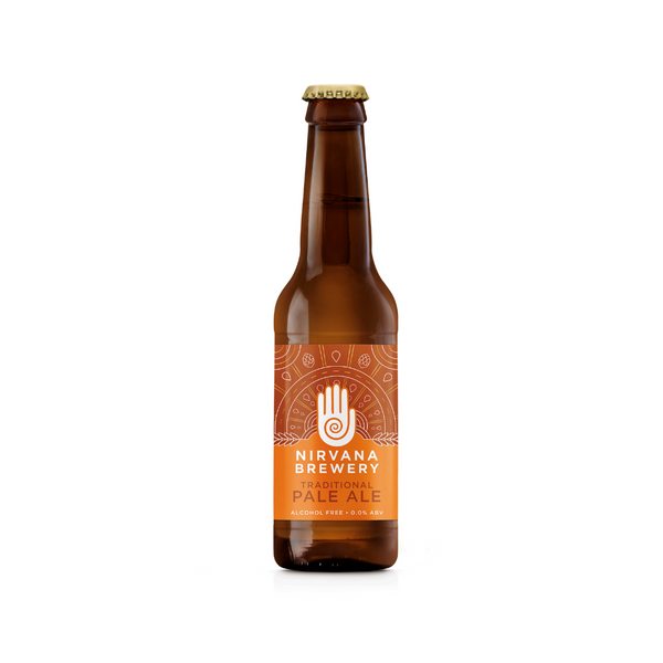 Nirvana - AF Traditional Pale Ale, 0% ABV, 330ml.  A timeless classic, reinvented for the mindful beer drinker. Think cask ale for the modern era.  Light roasted barley Balanced & crisp hoppy flavor Smooth caramel malt body