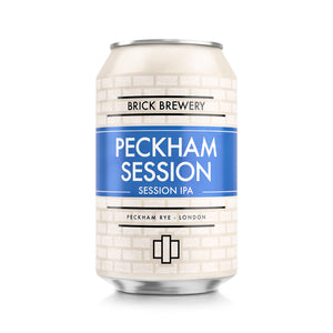 Brick Brewery - Peckham Session. Peckham local beer. Craft session IPA. English beer.
