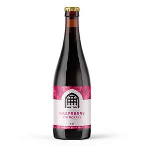 Vault City - Raspberry Kir Royale Sour, 11.5% ABV, 375ml.  Revisiting the recipe from one of our highest rated beers in 2021, we’ve created Raspberry Kir Royale. Expect classic cocktail vibes and a perfect addition to our house-mixed culture.  With the ripest end of season raspberries, this beer is bursting with jammy sweetness and a smooth, pillowy mouthfeel to set your tastebuds alight.